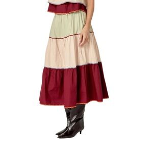 Colorful Tiered Women's Skirt